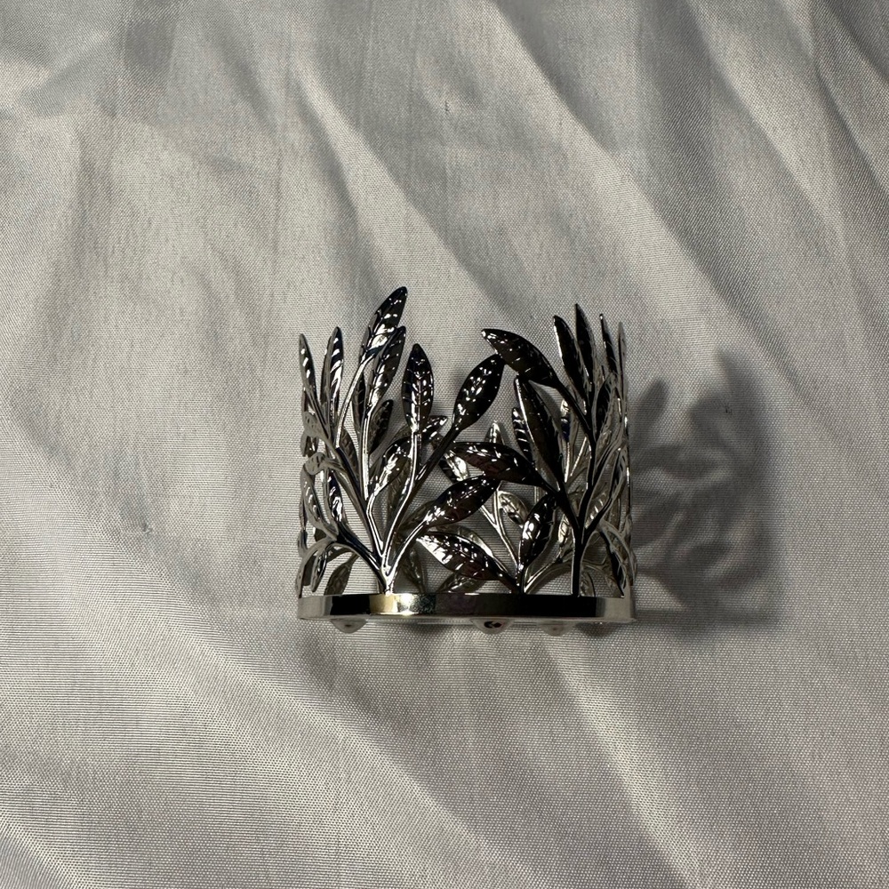 Bath & Body Works Silver Leaf Candle Holder